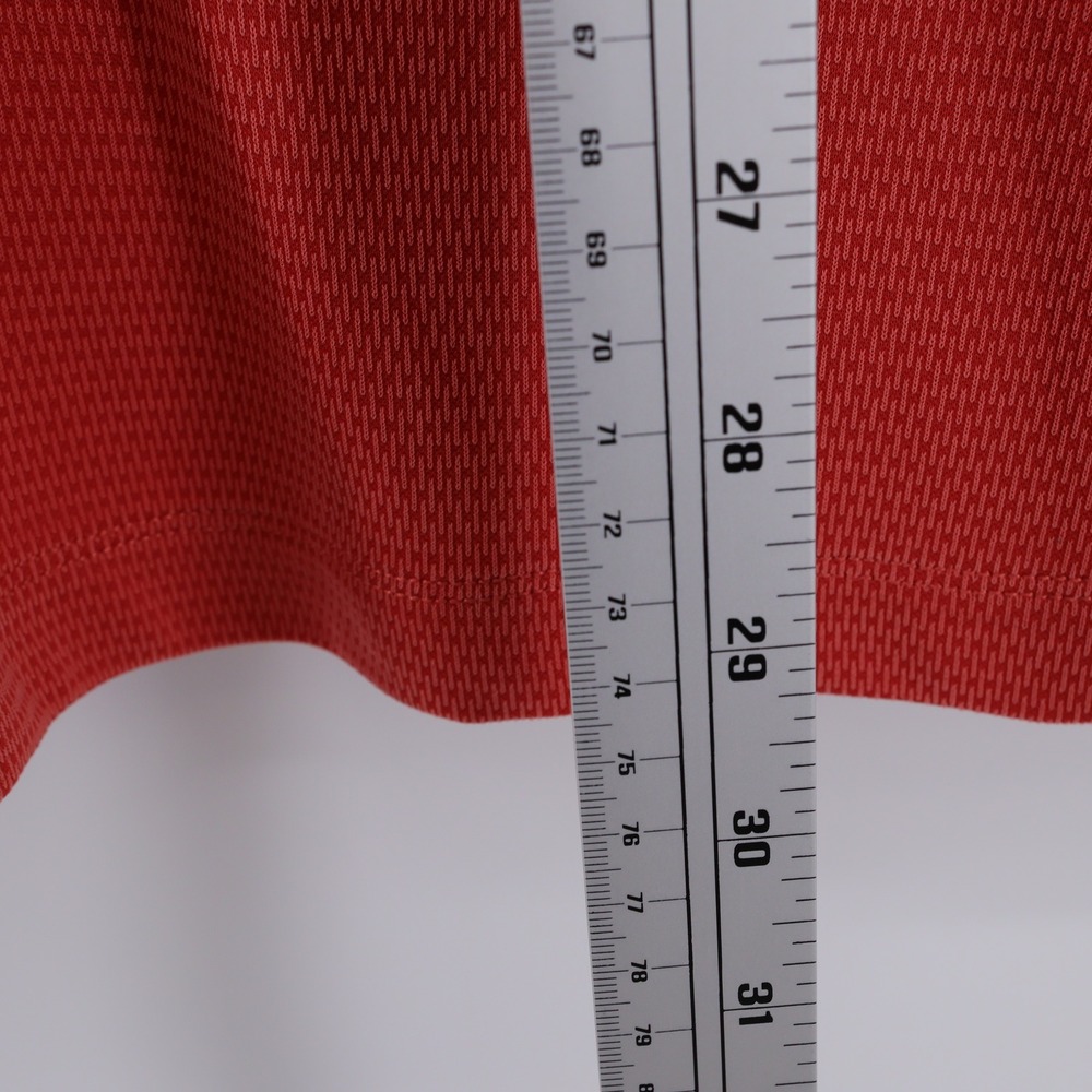 Tommy Bahama Mens XXL Redish Orange Waffle Knit‎ Polo Shirt eModal Blend Logo - Picture 6 of 7